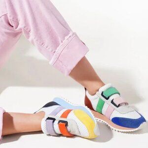Charlotte Stone | Conway in Pier Rainbow Velcro Sneakers - Sz. 10
